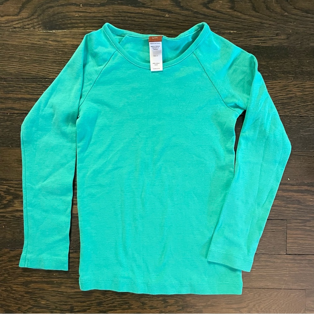 Size 6 Gorgeous Green Tea Collection Long Sleeve Top